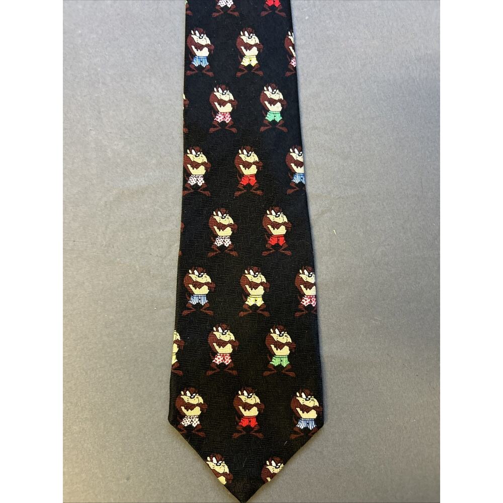 Looney Tunes Vintage 1997 Tazmanian Devil Silk Neck Tie